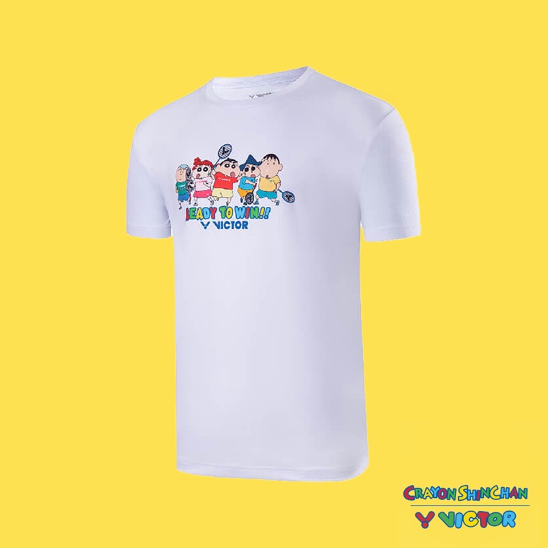 Victor x Crayon Shin Chan Unisex T-Shirt T-403CS A (White)
