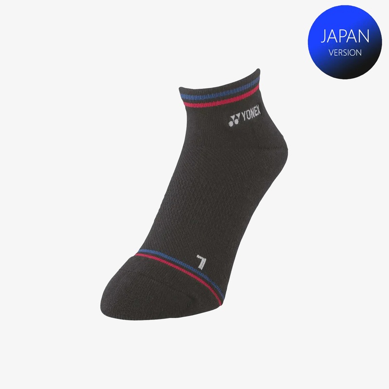 Yonex Men’s Sports Low Cut Socks 19181 (Black/Blue) M