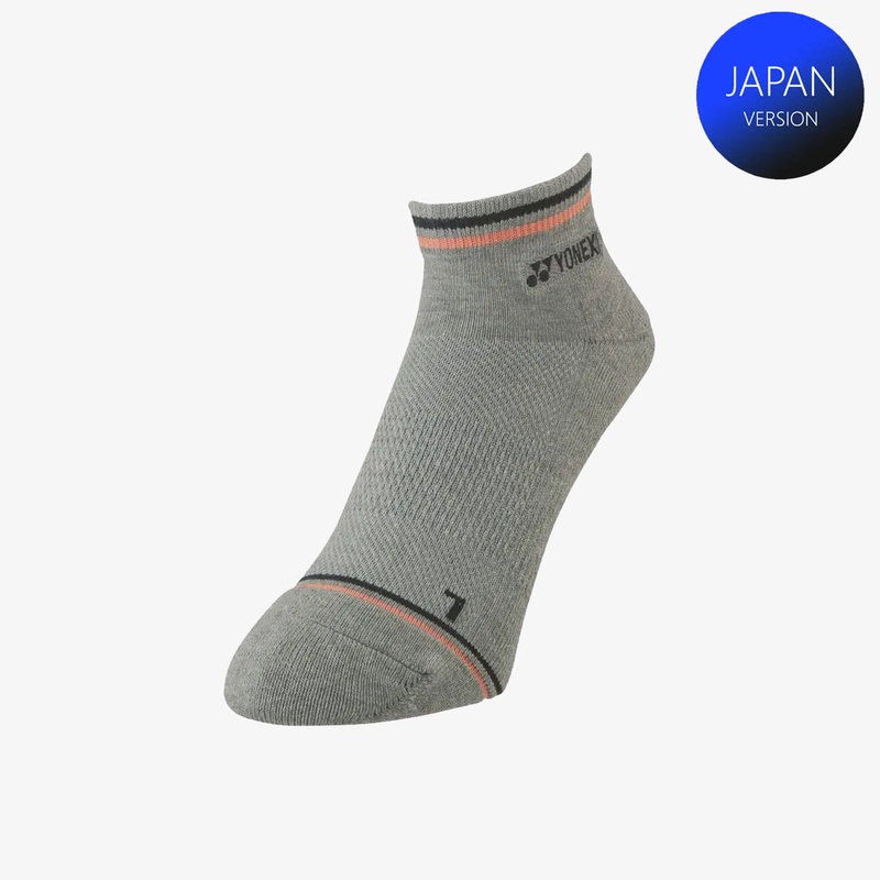 Yonex Men’s Sports Low Cut Socks 19181 (Gray Mok) M