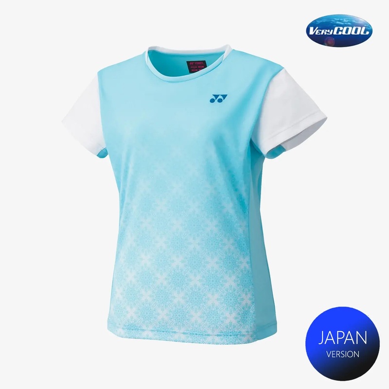 Yonex Women’s Crew Neck Tournament Shirts 20738 (Aqua Blue)
