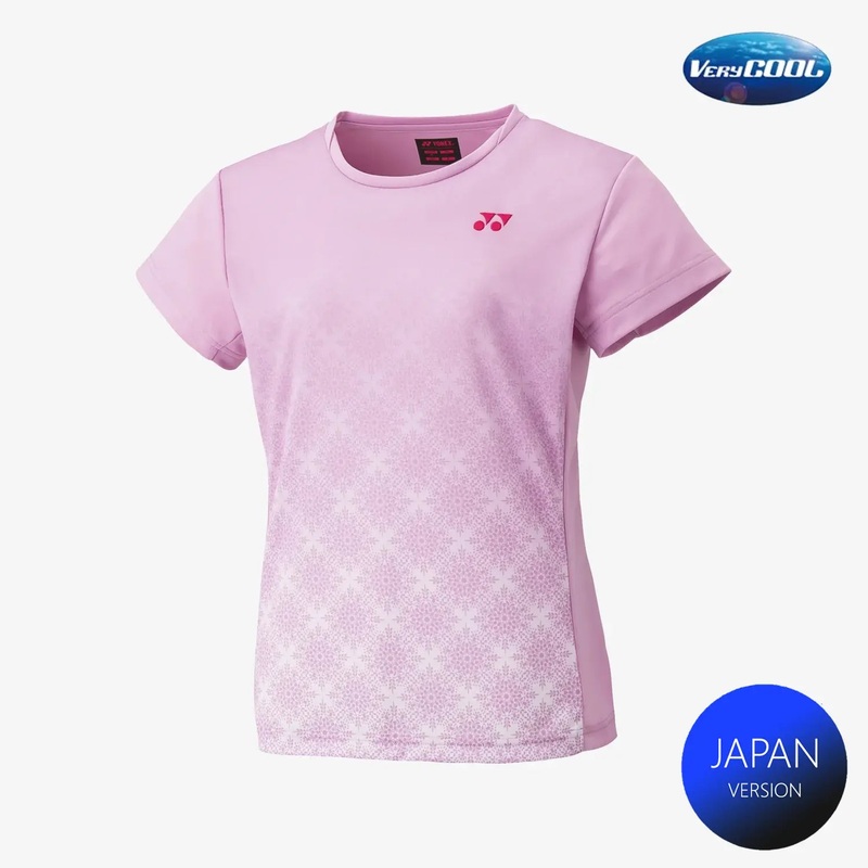 Yonex Women’s Crew Neck Tournament Shirts 20738 (Mist Pink)