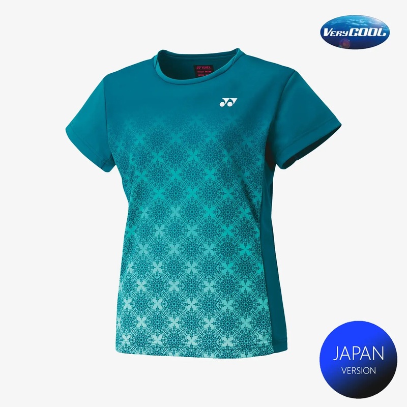Yonex Women’s Crew Neck Tournament Shirts 20738 (Teal Blue)