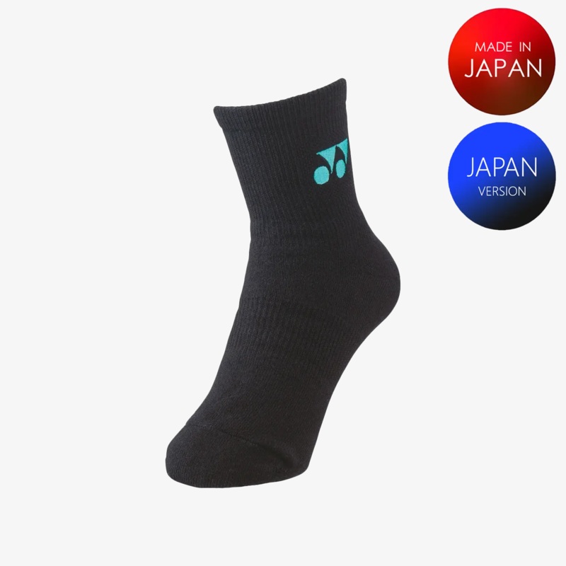 Yonex Women’s Sports Crew Socks 29122 (Black/Ice Blue) S