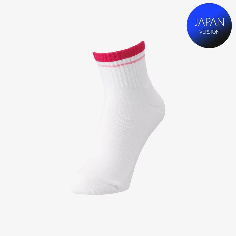 Yonex Women’s Sports Crew Socks 29197 (Bright Pink) S