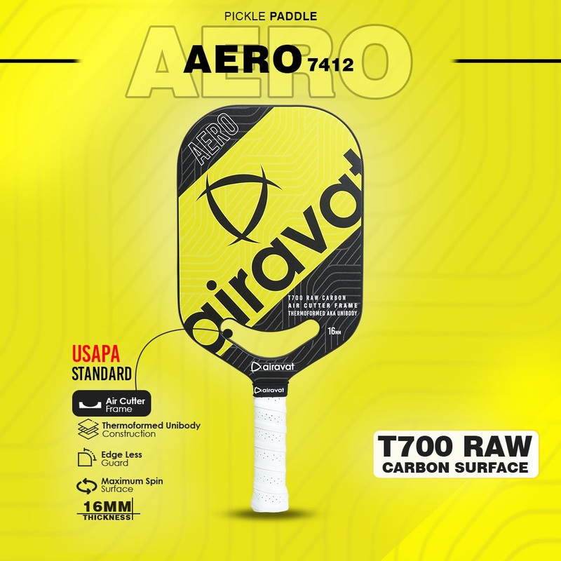 AERO PICKLEBALL  PADDLE 7412|YELLOW|Navy