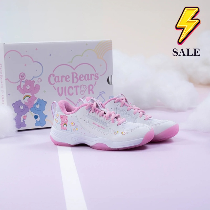 Victor x Care Bears Junior Court Shoes A-CBCJR AI (White/Pink)
