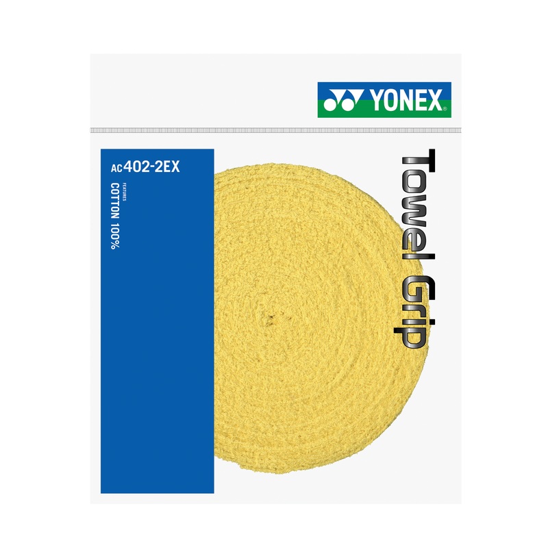 Yonex AC402-2EX Towel Grip|Black|Yellow