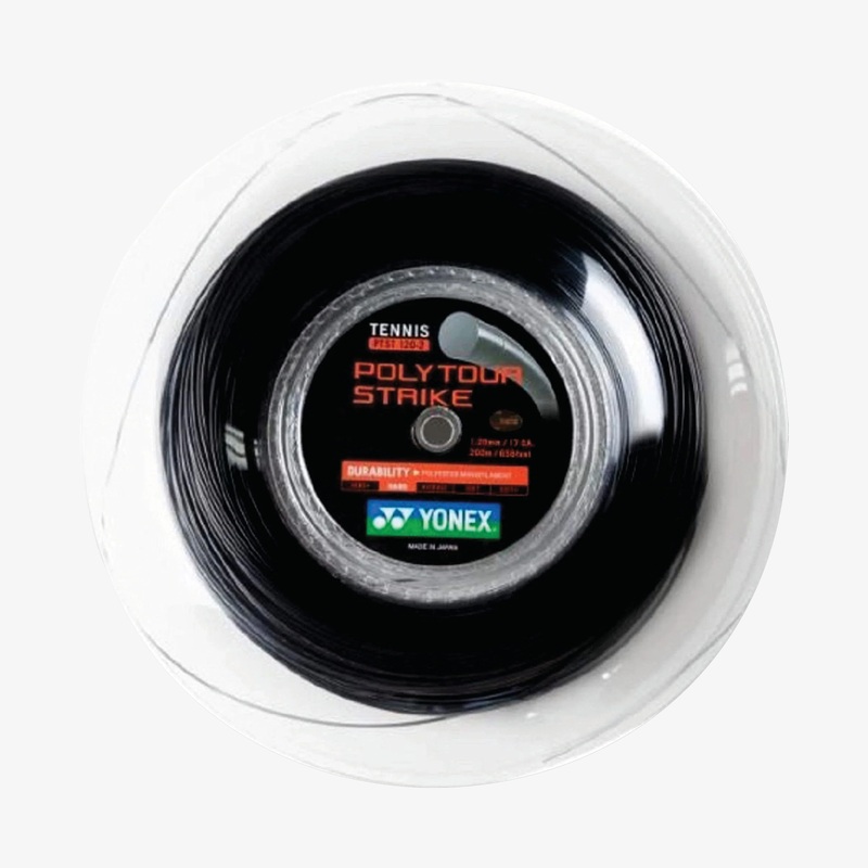 Yonex Polytour Strike 125 / 16L 200m Tennis String Reel (Cool Black)