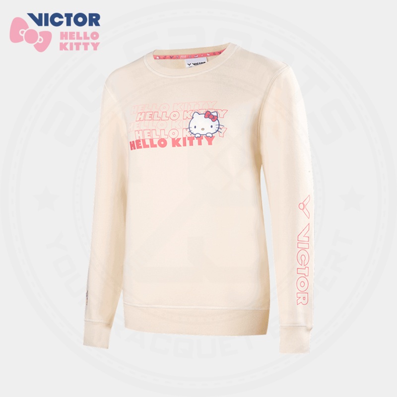 Victor X Hello Kitty T-KT204 Long Sleeves Shirt Cream WOMEN’S