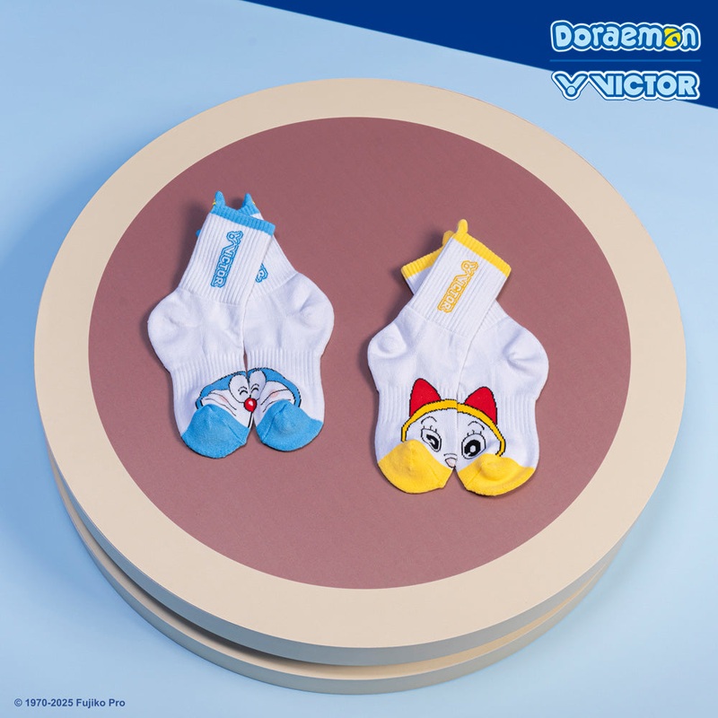 Victor x Doraemon Junior Sport Socks SK517DRM-E (Vibrant Yellow)