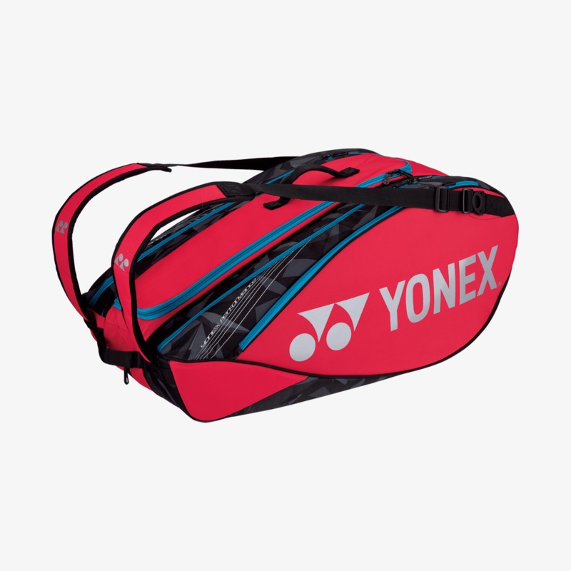 Yonex 92229 (Tango Red) 9pk Pro Badminton Tennis Racket Bag