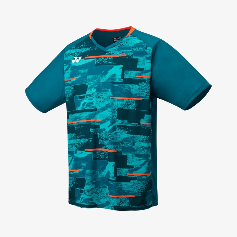 Yonex Men’s Crew Neck Shirts YM0034 (Blue Green)