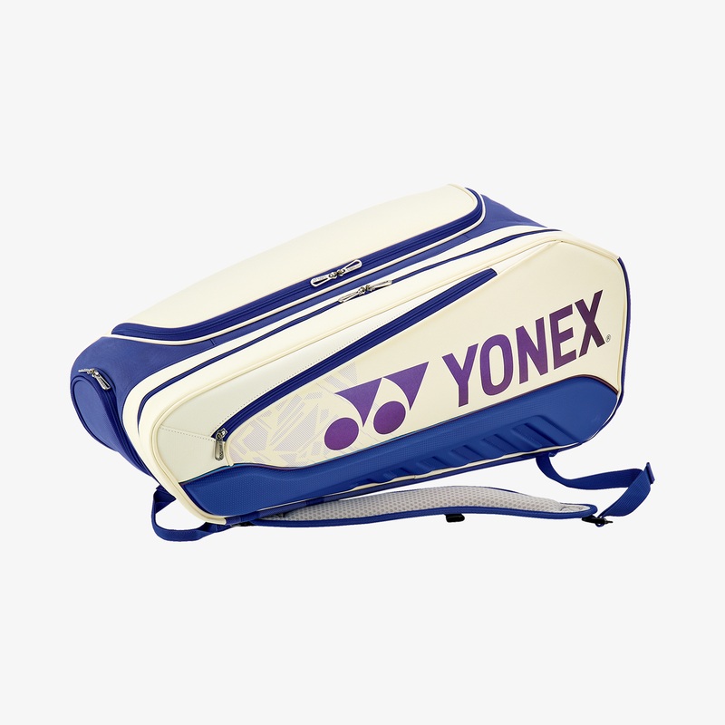 Yonex BAG02526WDB Expert Racket Bag 6pcs (White/Deep Blue)