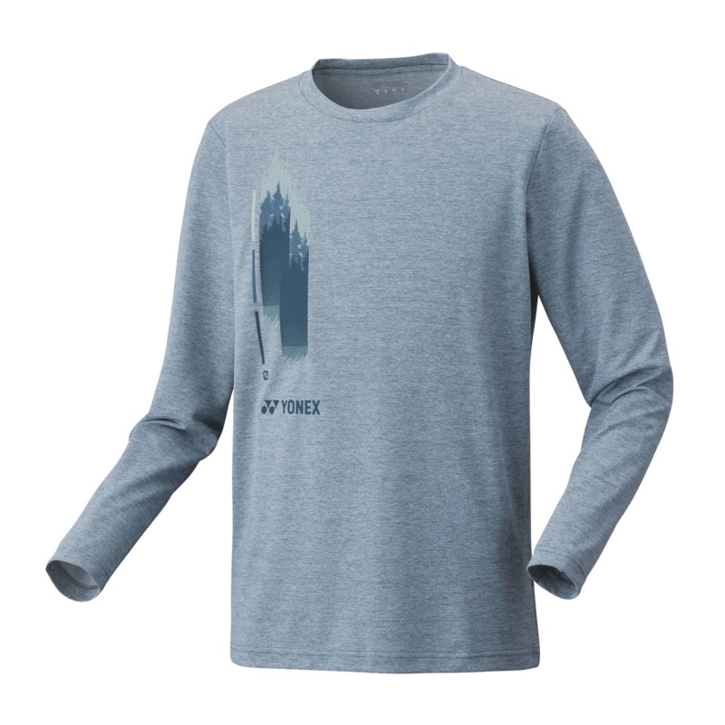 Yonex Longsleeves Sports Shirt (Fitted Style) 16805 Felt Blue UNISEX