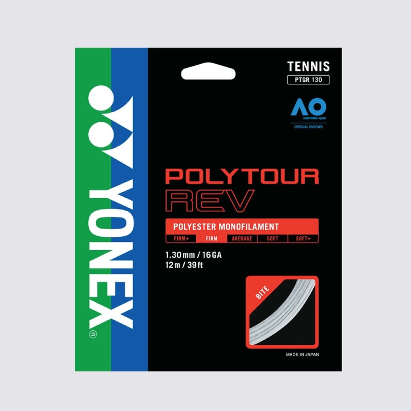 Yonex Polytour Rev 130 / 16 Tennis String (White) – White