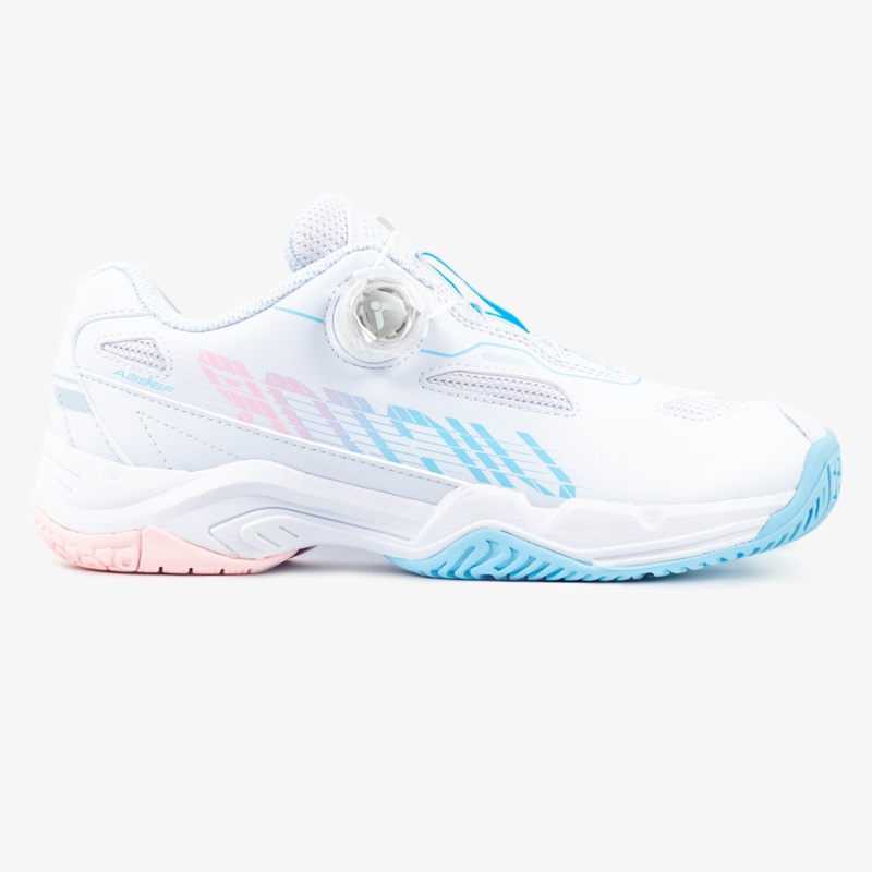 Victor A396F-AM Court Shoe (White/Corydalis Blue)