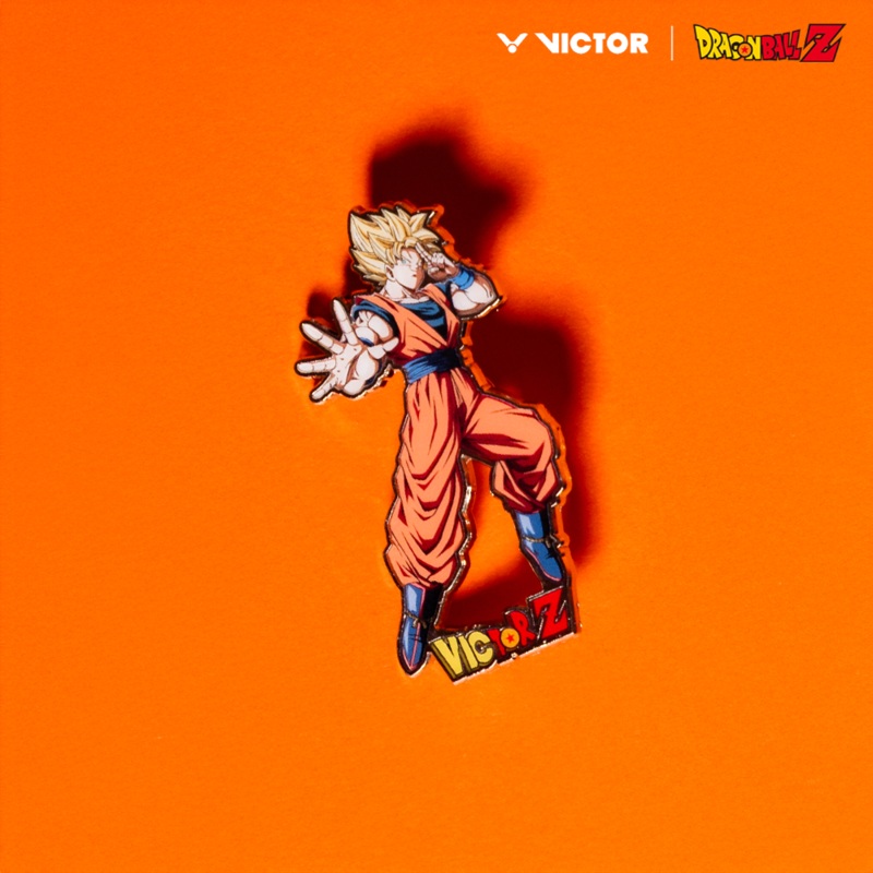 Victor x Dragon Ball Z Goku Badge PG4502DBZ-O (Orange)