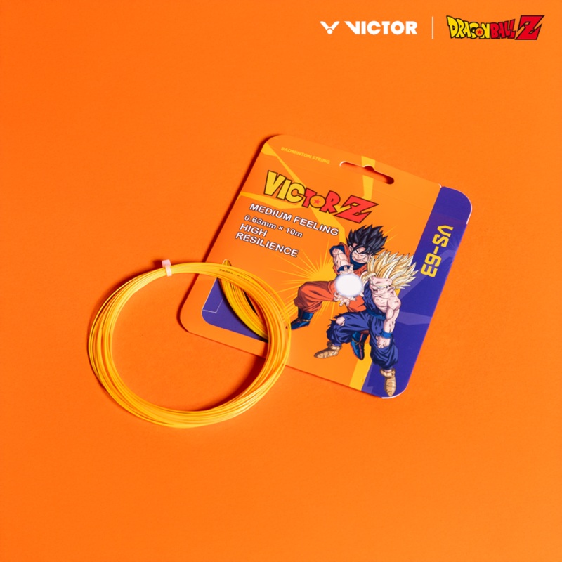 Victor x Dragon Ball Z Strings VS-63DBZ-EO (Vibrant Yellow/ Neon Orange)