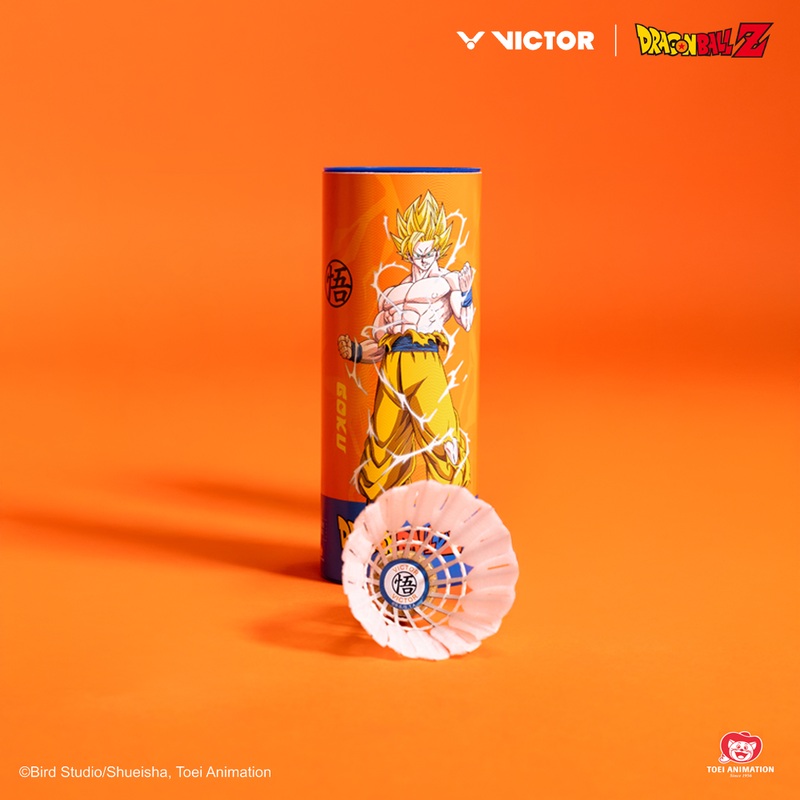 Victor x Dragon Ball Z Super Saiyan New CarbonSonic NCS Synthetic Shuttlecock NCS-DBZ-O (Persimmon Orange)