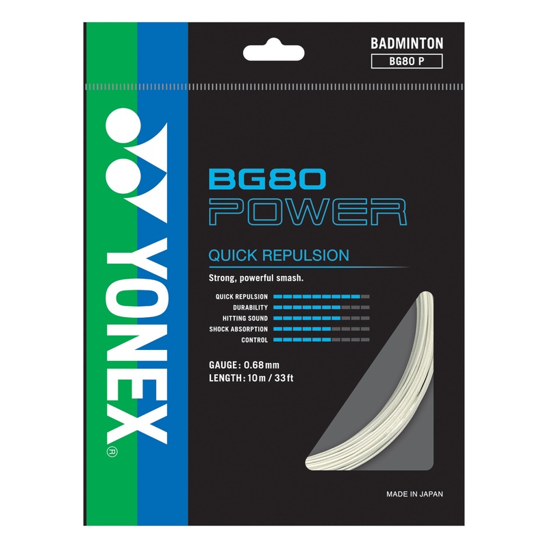 Yonex BG 80POWER Badminton String Single Pack