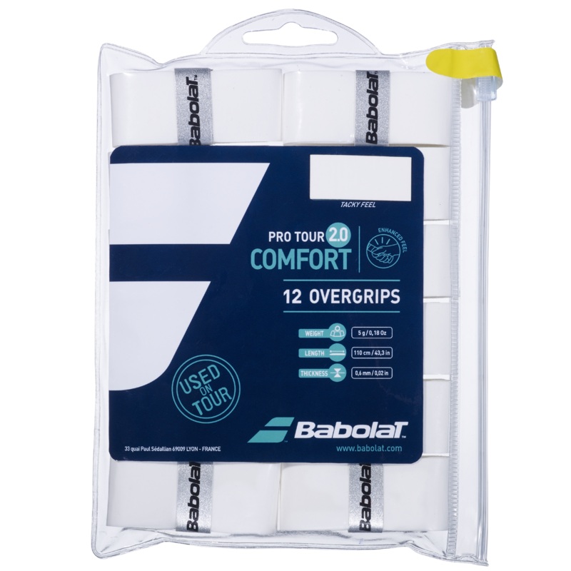 Babolat Pro Tour 2.0 Grip White (12 wraps)