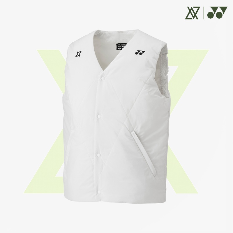 Yonex x Viktor Axelsen Unisex Padded Vest 90098W (White)