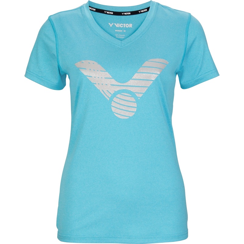 Victor T-SHIRT T-04104 M ICE BLUE WOMENS