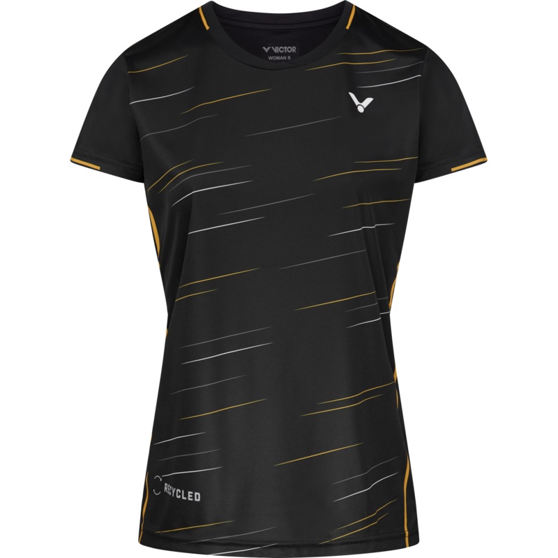 Victor T-SHIRT T-24100 C BLACK FEMALE