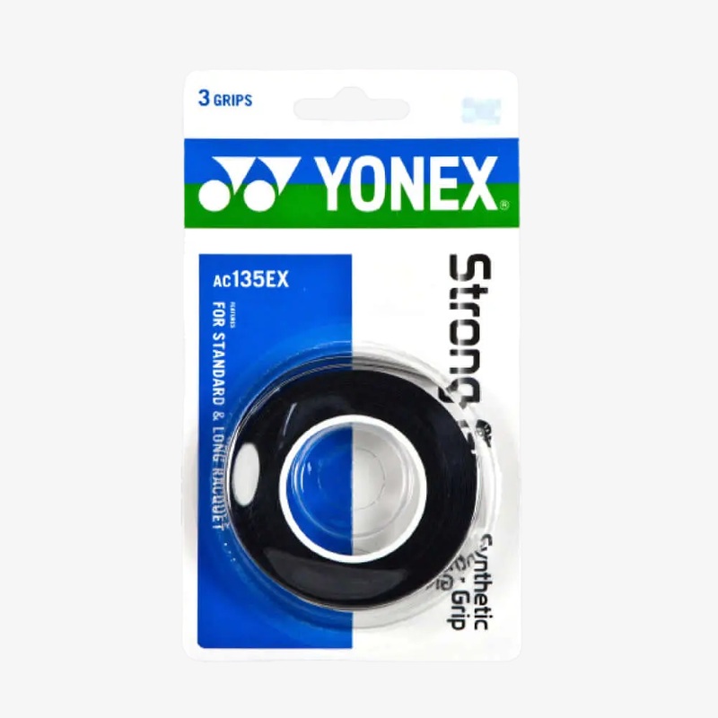 Yonex AC135 Strong Grap Roll Racket Overgrip (3 Wraps) – Black