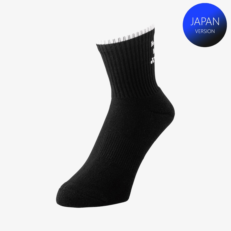 Yonex Men’s Sport Crew Socks 19233YBK (Black) M