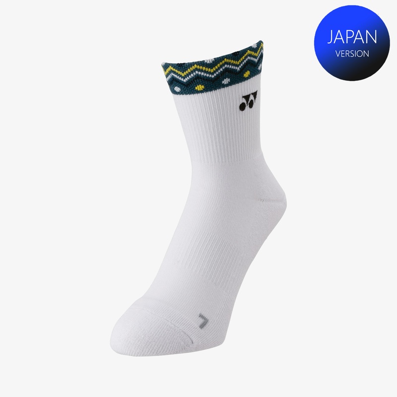 Yonex Men’s Sport Crew Socks 19243YW (White) M