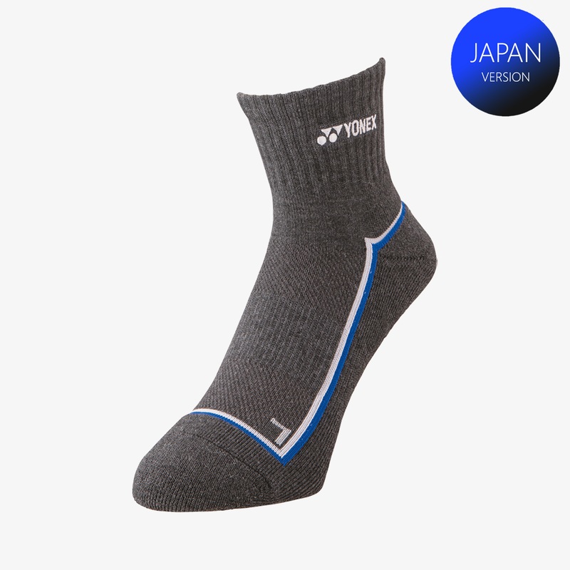 Yonex Men’s Sport Quarter Socks 19238GRM (Gray Moc) M
