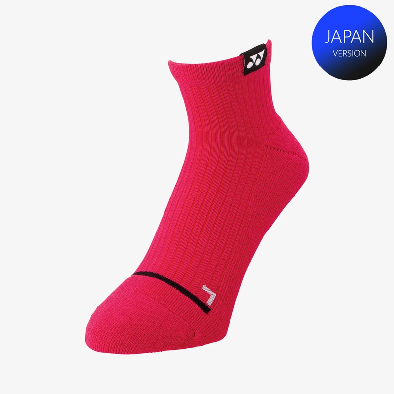 Yonex Men’s Sport Quarter Socks 19239YRSRO (Reddish Rose) M
