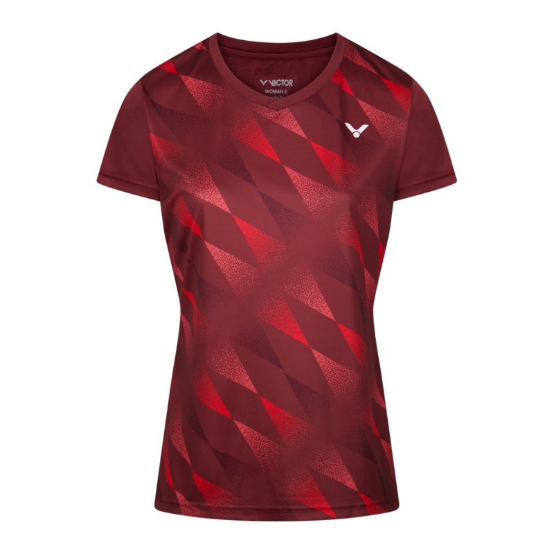 VICTOR T-SHIRT T-44102 D RED WOMENS