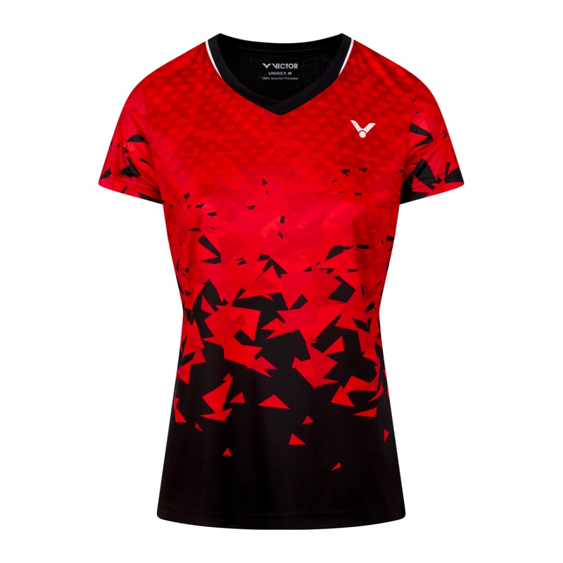 VICTOR T-Shirt T-54101 D Red- Female