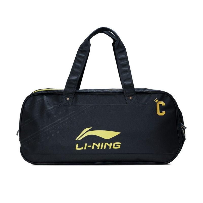 Crown Badminton Kit Bag|Black/Gold|White/Blue