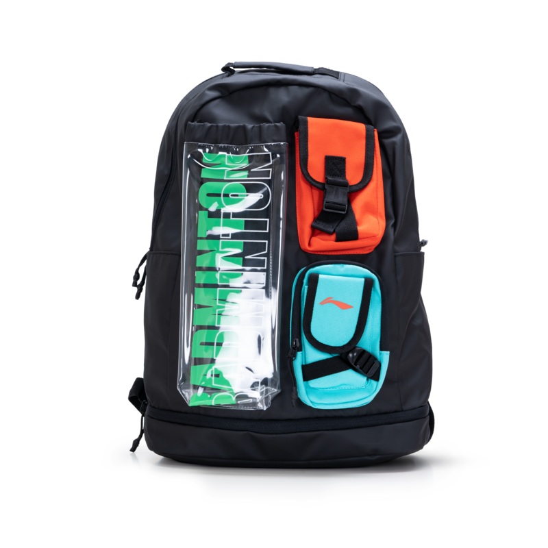 Rush Badminton Backpack|Black/Red/Green|White/Blue
