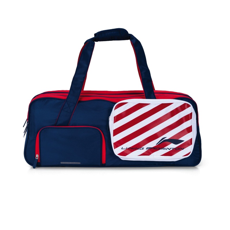 Trailblazer Badminton Bag|Blue/Red|White/Red