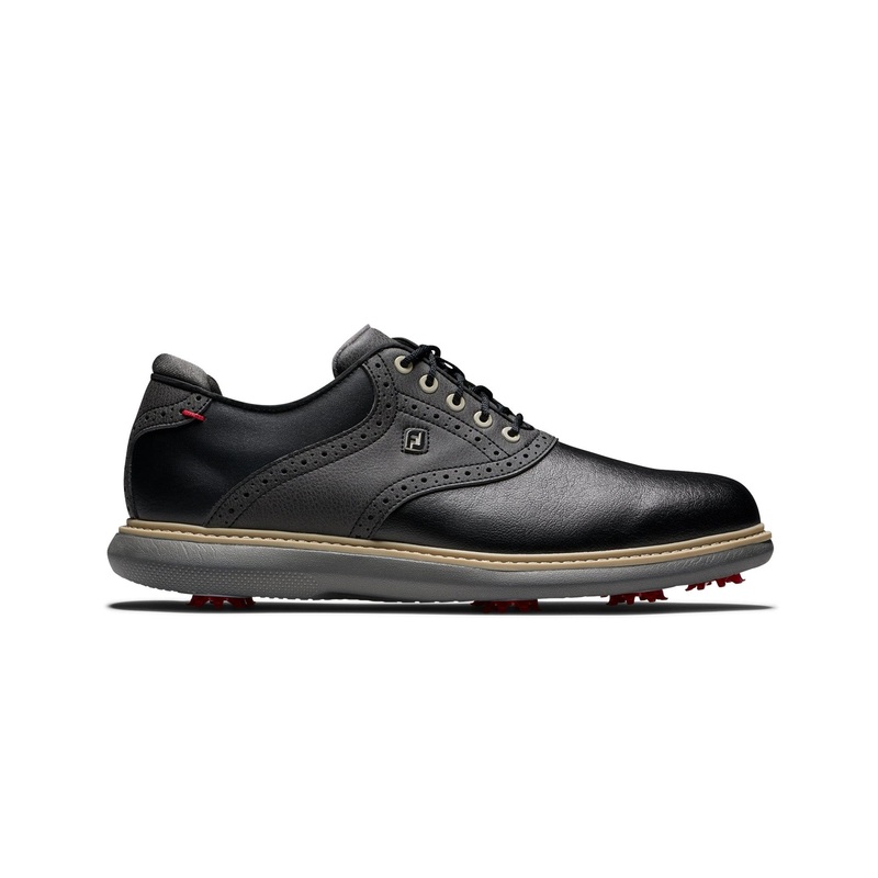 FJ Traditions Golf Shoes|Black/Black|UK7|UK7.5|UK8|UK8.5|UK9|UK9.5|UK10|UK10.5|UK11|Regular