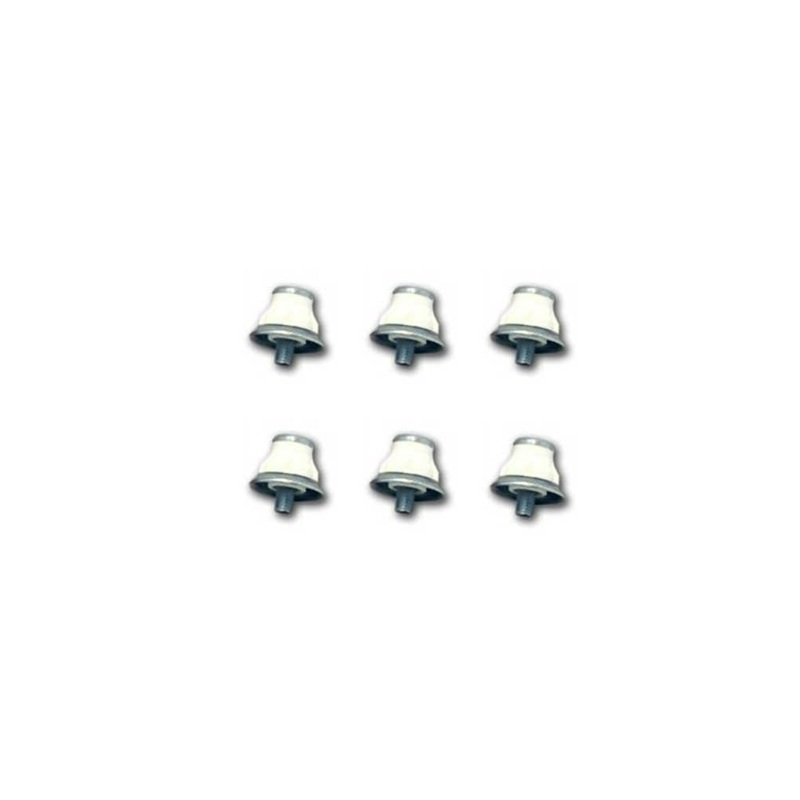 ALUMINIUM FOOTBALL STUDS|WHITE|Standard