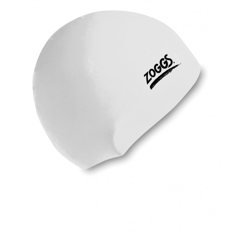 Silicone Swimming Cap|White|Senior