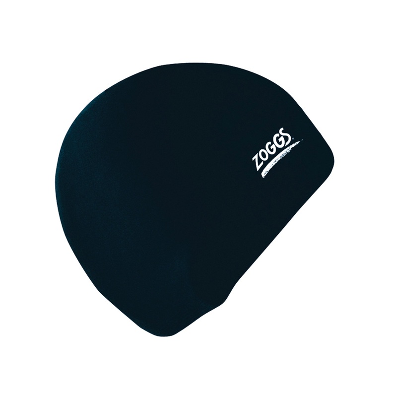 Silicone Swimming Cap-Junior|Black|Standard