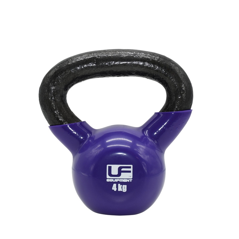 Vinyl Coated Cast Iron Kettlebell – 4KG