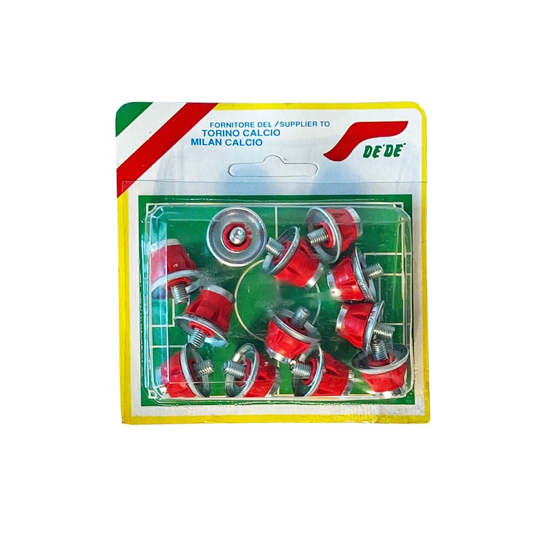 Aluminium Football Studs|Red|Standard
