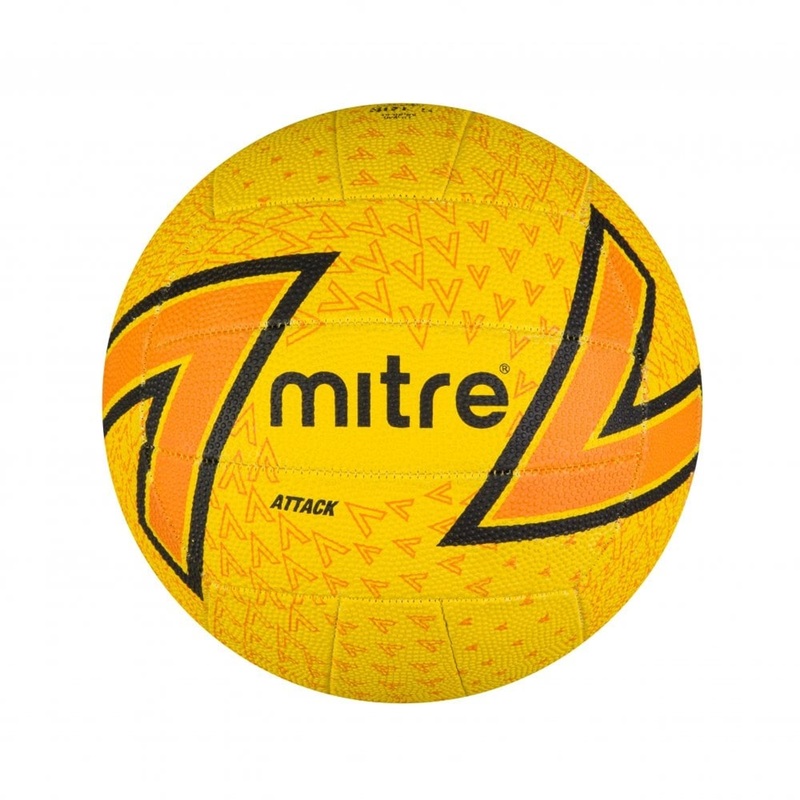 Attack 18 Panel Netball|Yellow/Orange/Black|4|5