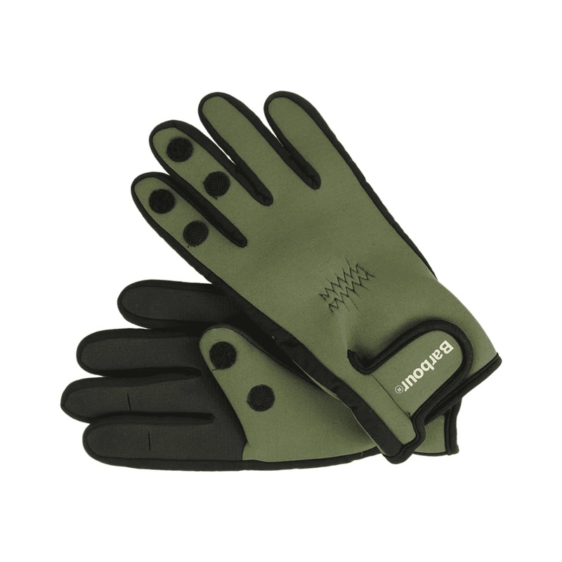 Barbour Neoprene Gloves|GREEN|Medium|Large