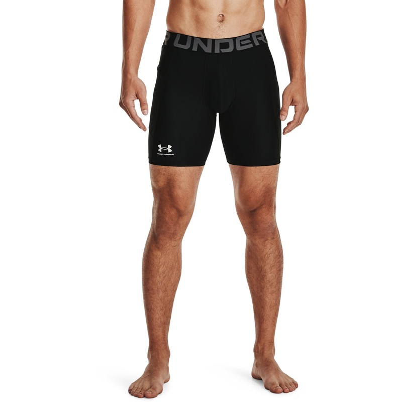UA HG Armour Shorts|Black/White|Small|Medium|Large|X-Large|2X-Large