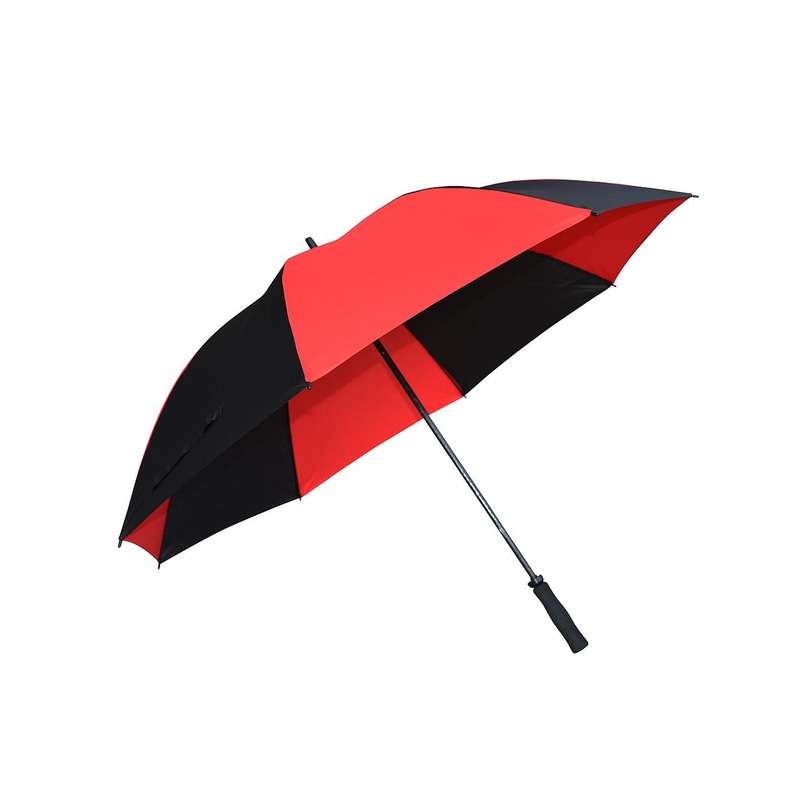 Fiberglass Golf Umbrella|Black/Red|30in