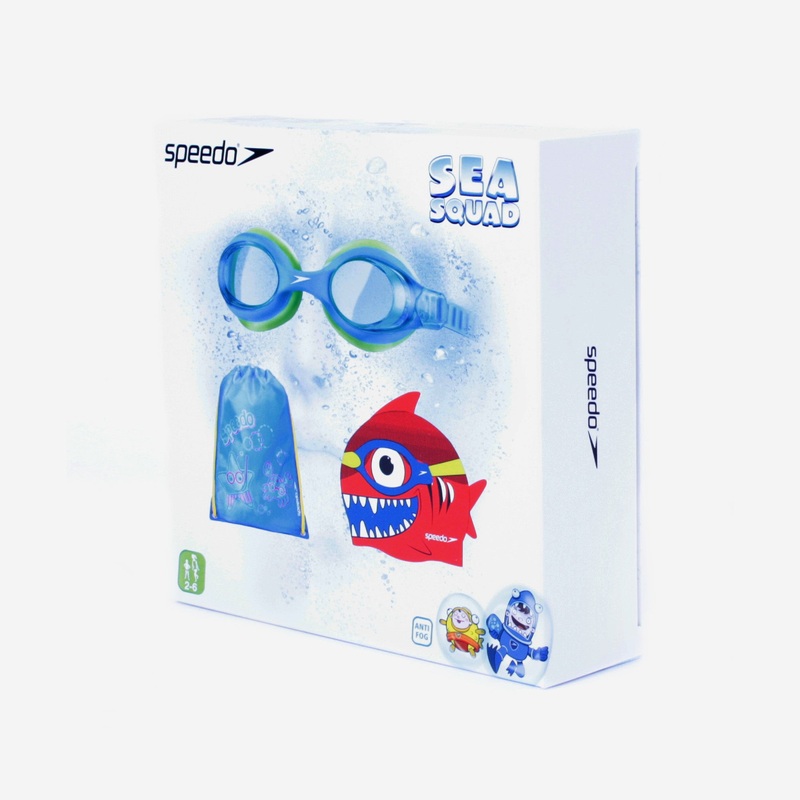 SEA SQUAD SWIM BAG SET|BLUE/GREEN|One Size