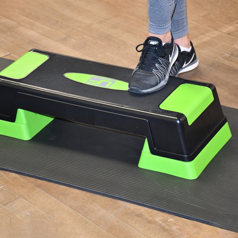 Adjustable Aerobic Step|CHARCOAL/GREEN|Standard